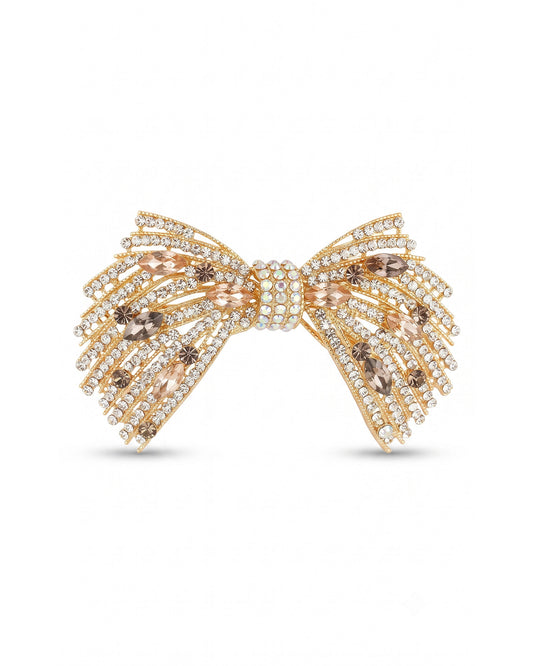 Luxury Crystal Bow Hair Clip
