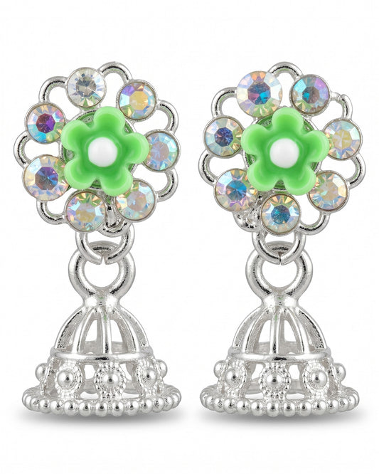 Tiny Silver Jhumka
