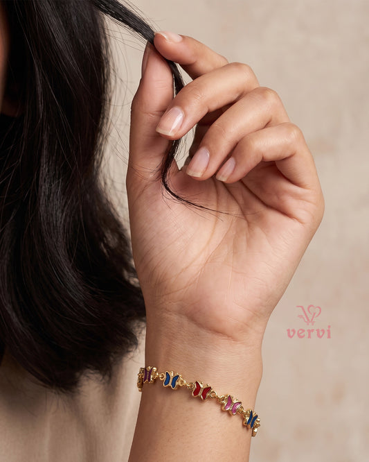 Multi color Butterfly Bracelet