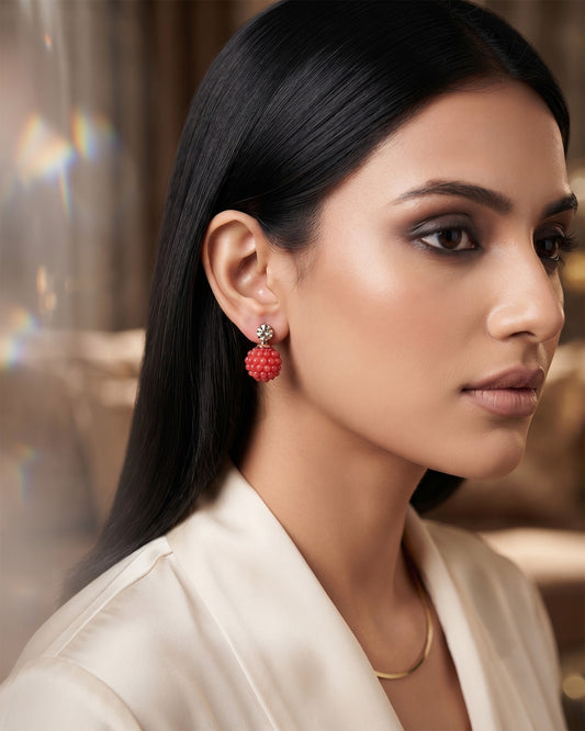Color Balls stud earrings Combo Pack