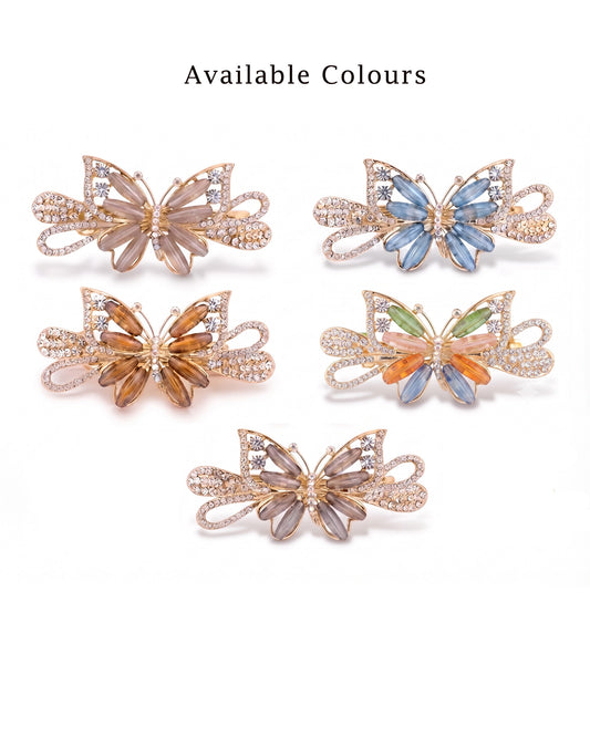 Crystal Butterfly Hair Clip