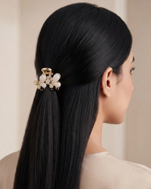 Korean Crystal Butterfly Hair Clip
