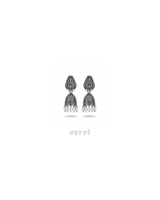 Jhumka Combo Earrings Box Combo 4 - Oxidized Silver
