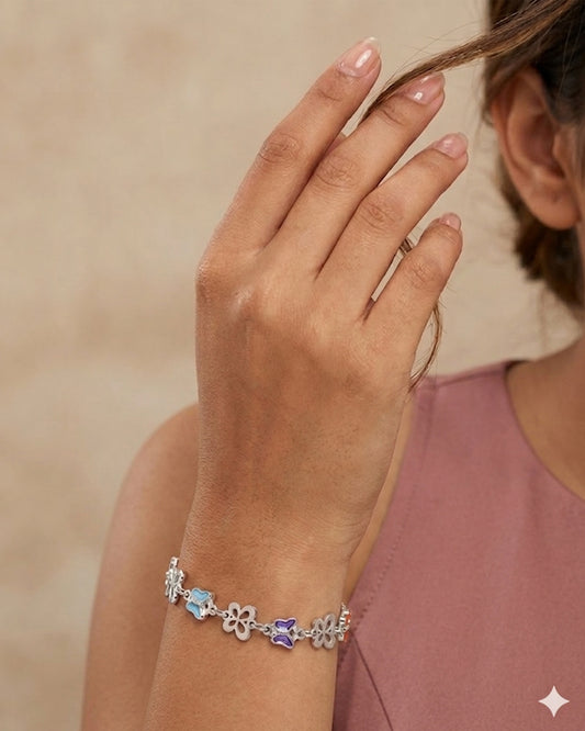Silver Butterfly Bracelet