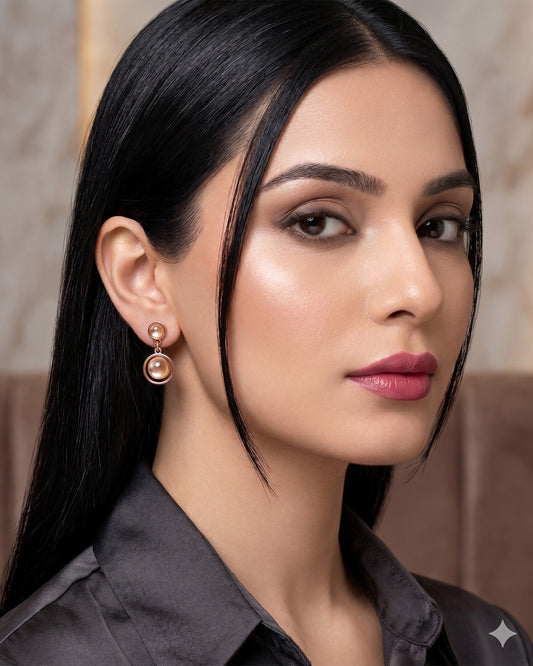 Elegant Moonstone Drop Earrings