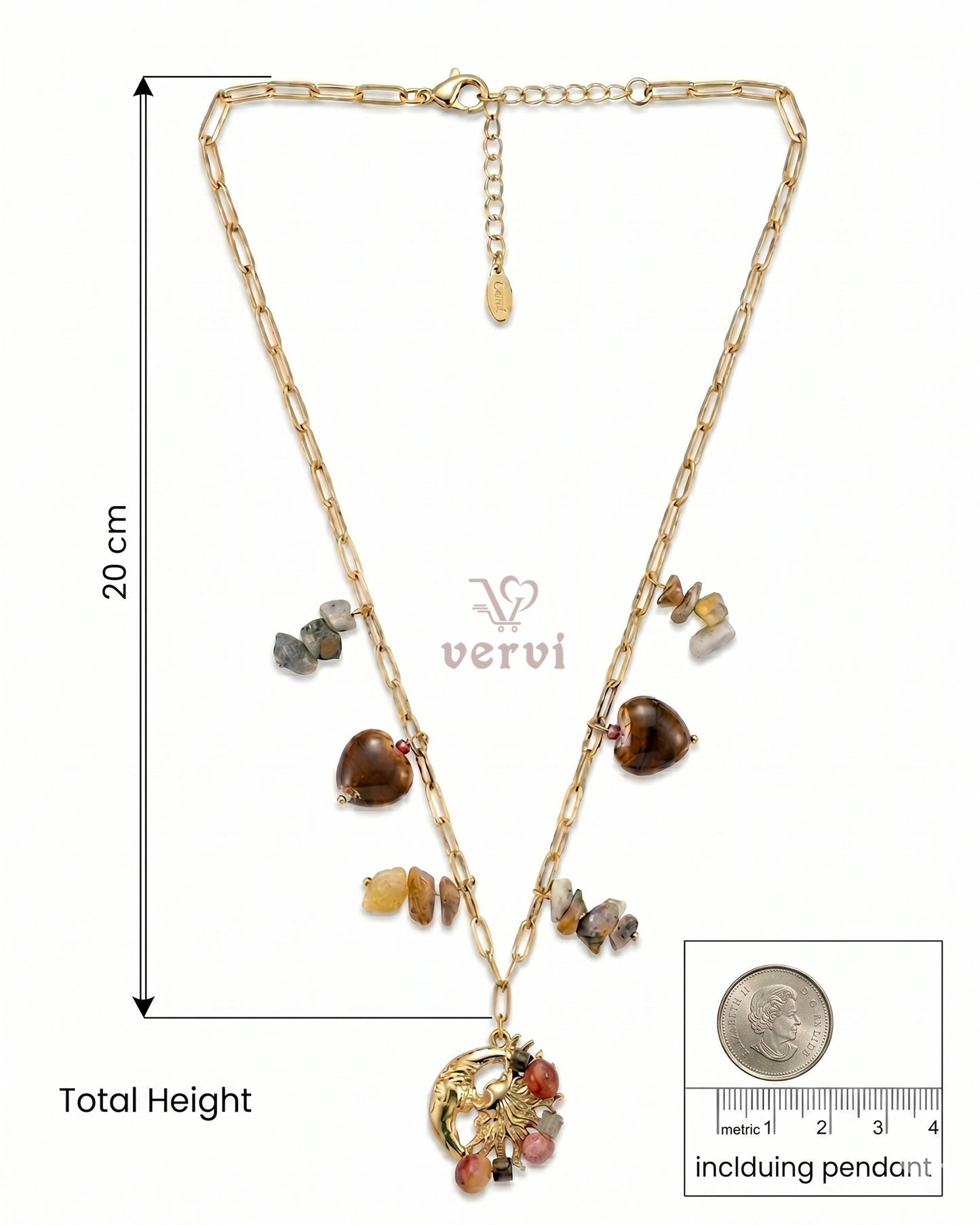 Premium Earth & Moon Necklace