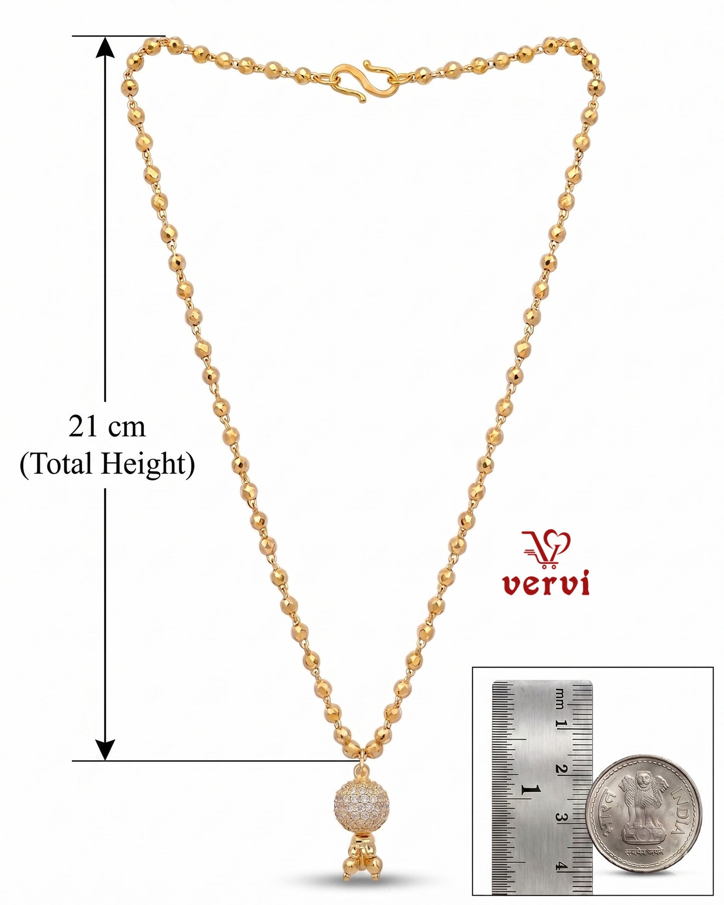 Crystal Ball Drop Chain