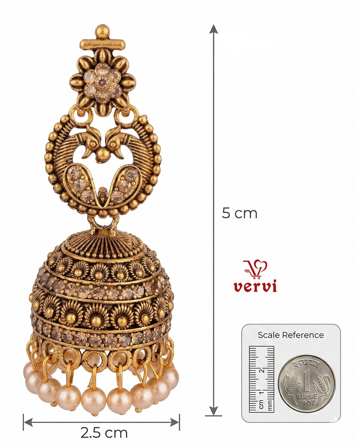 Antique Peacock Earrings