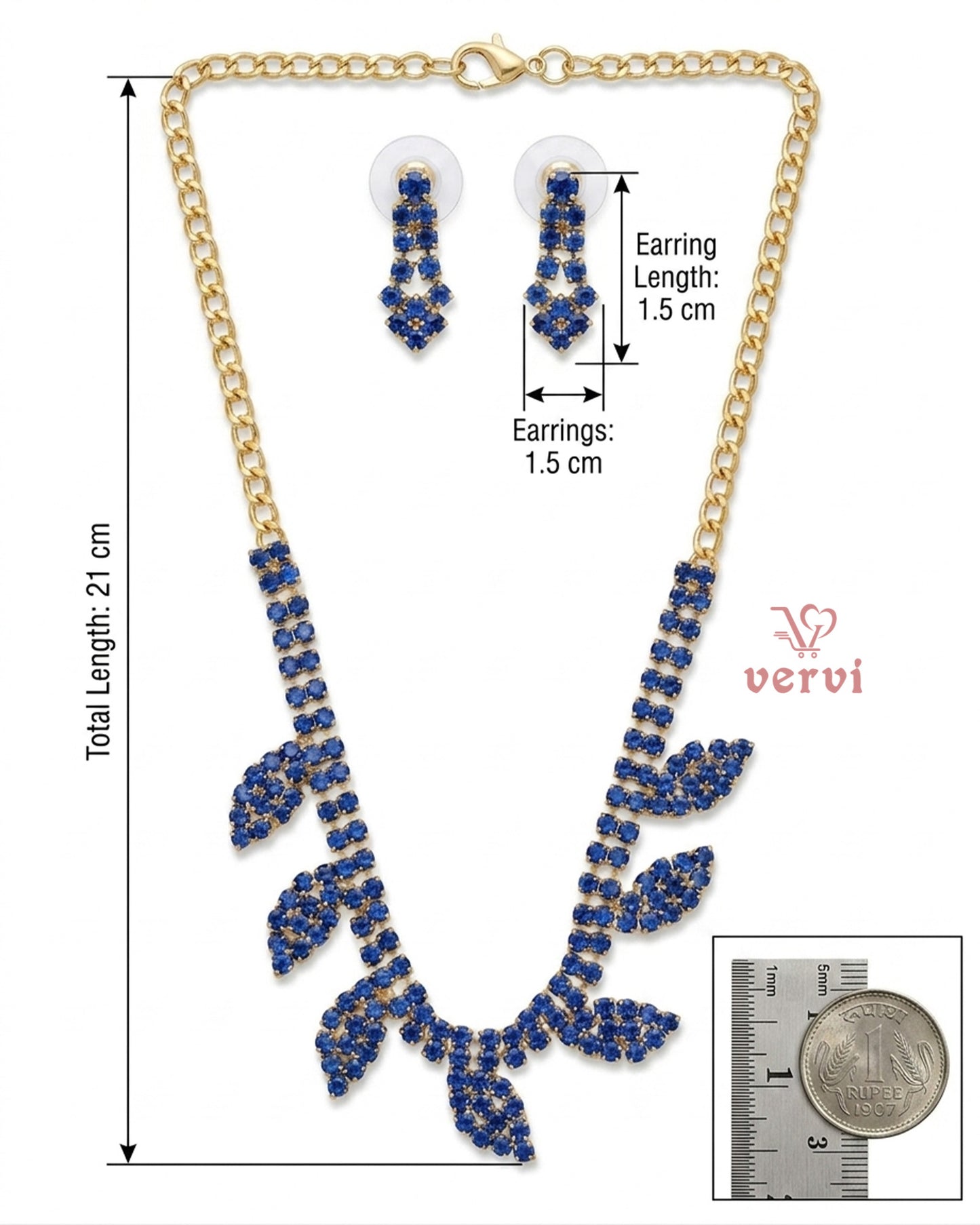 Small Stone Necklace Set
