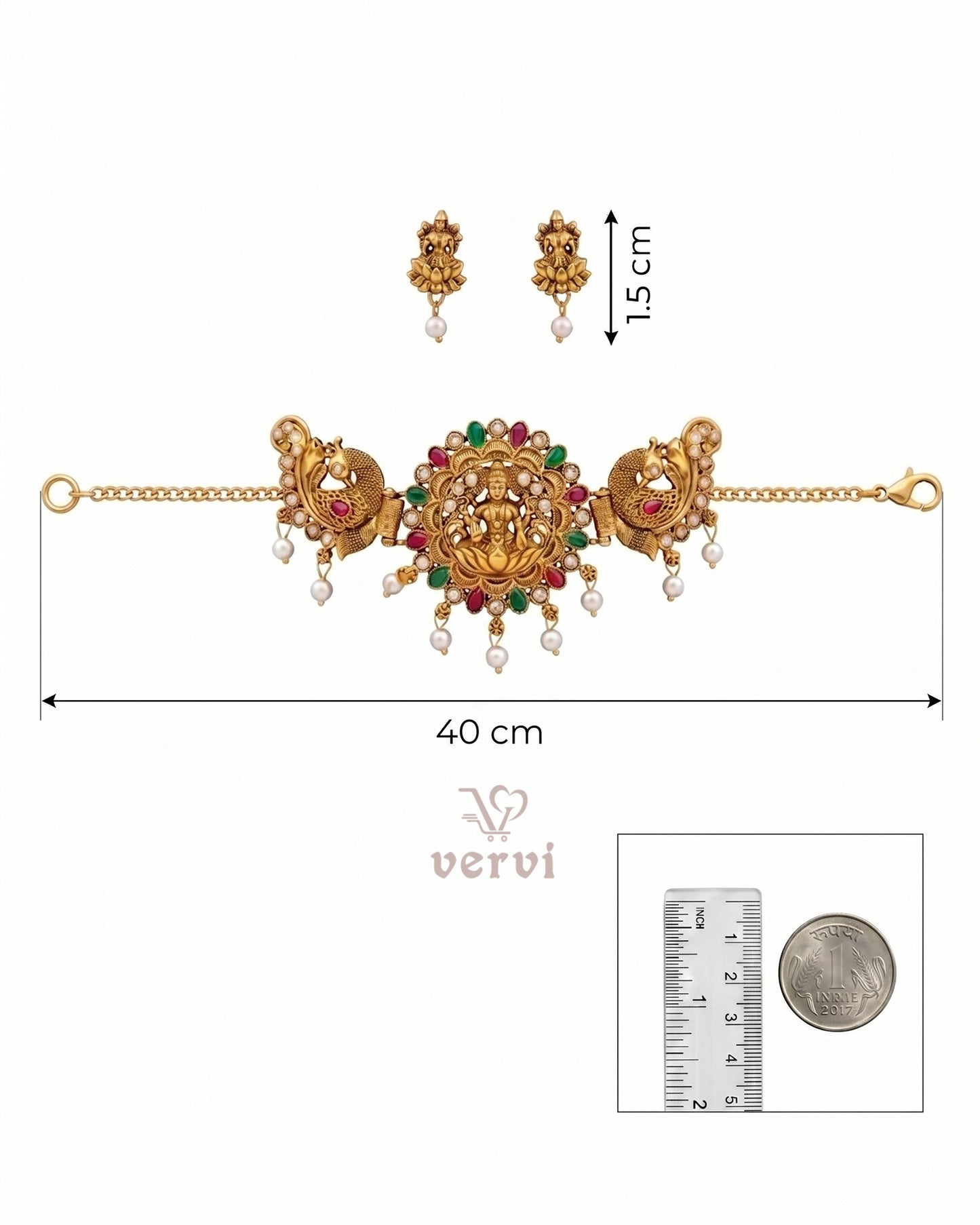 Antique Lakshmi Peacock Choker