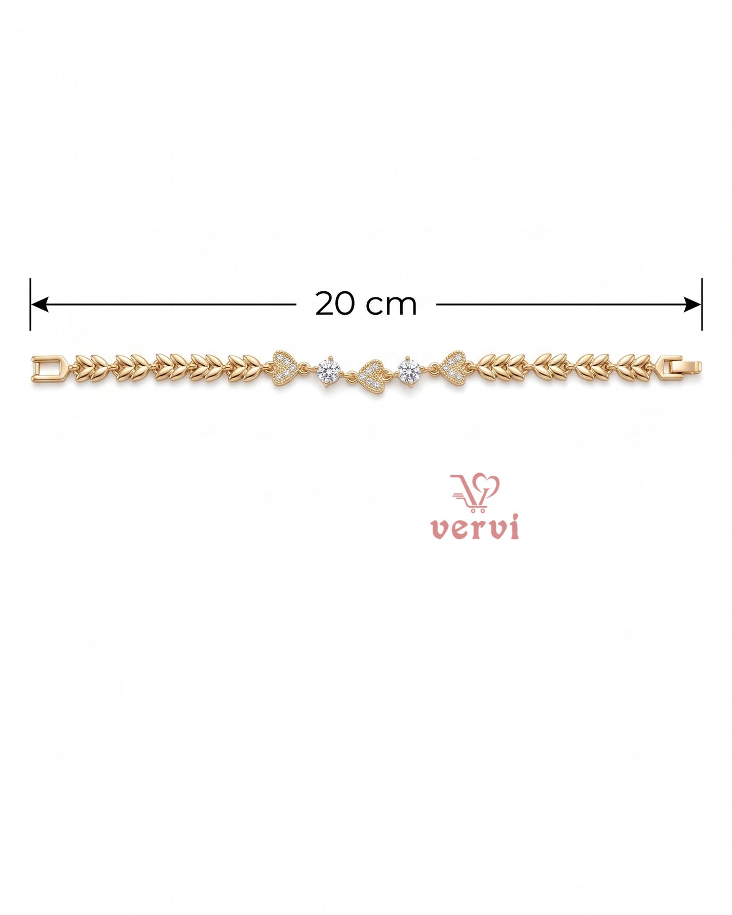 Stone Hearts Bracelet