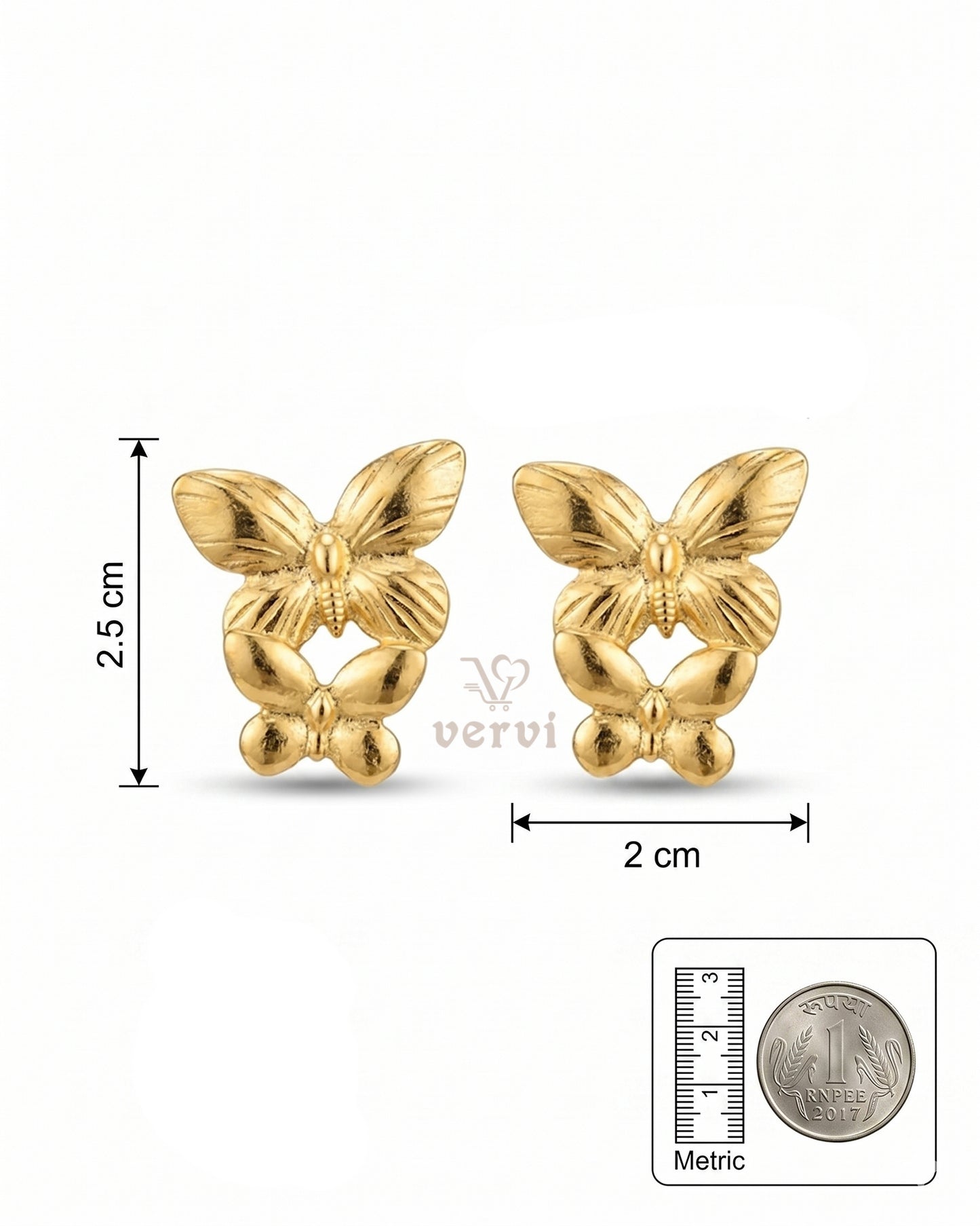 Butterfly Metal Earrings
