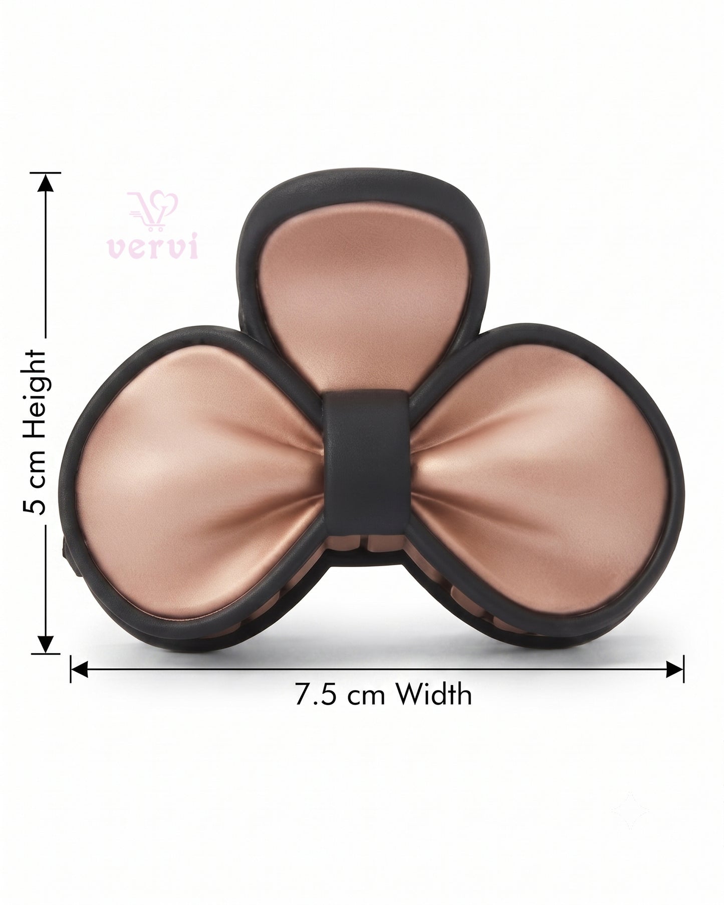 Petal Bow Hair Claw Clips Matte Combo 2