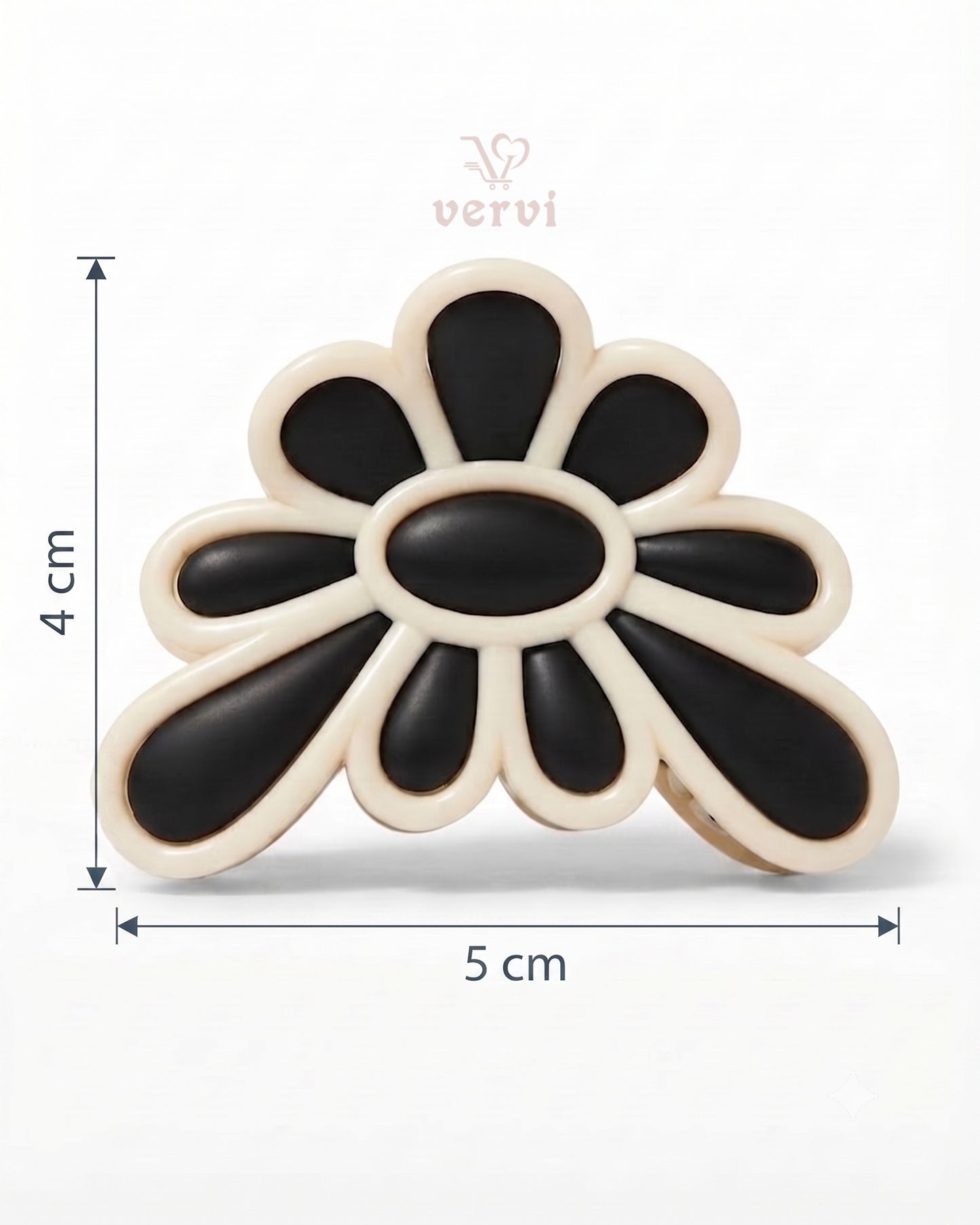 Matte Daisy Flower Hair Claw Clip Set 1 (Pack of 6)