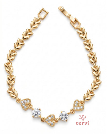 Stone Hearts Bracelet