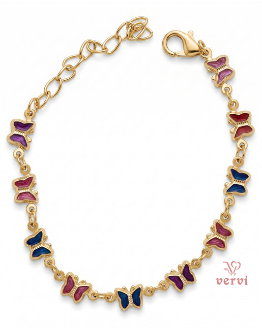 Multi color Butterfly Bracelet