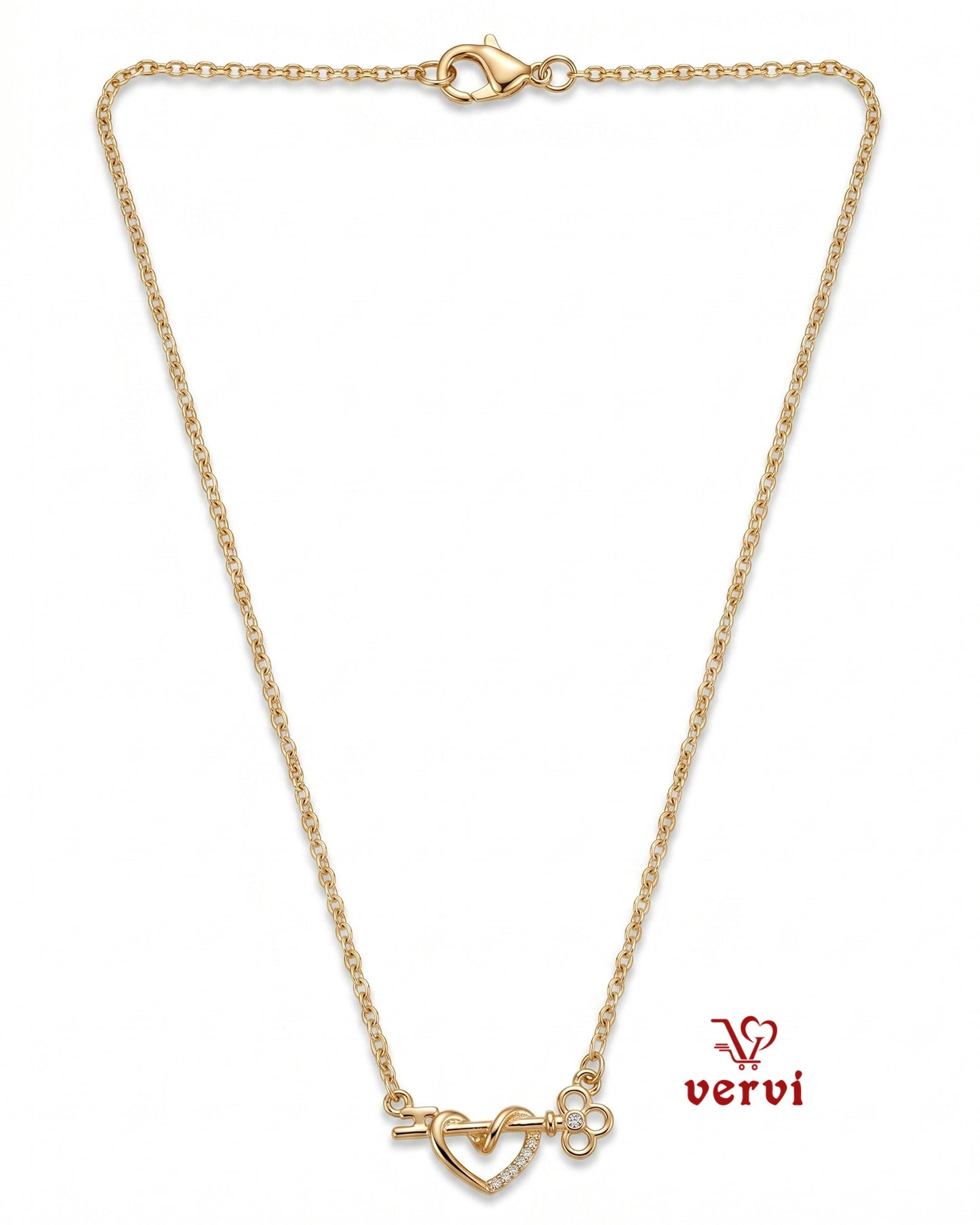 Love Unlock Pendant Chain