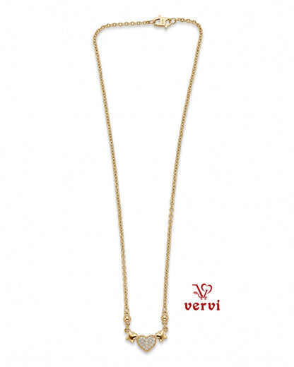 Golden Love Pendant Chain