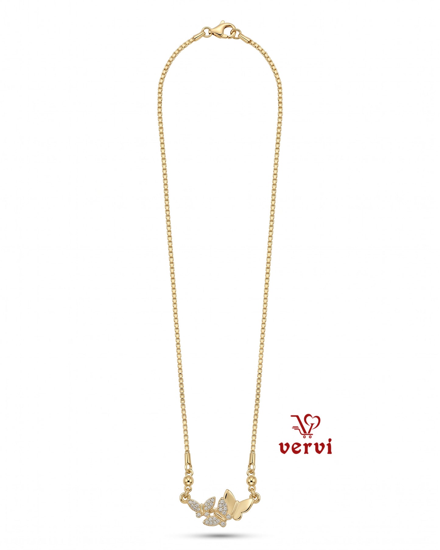 Butterfly Sparkle Pendant Chain