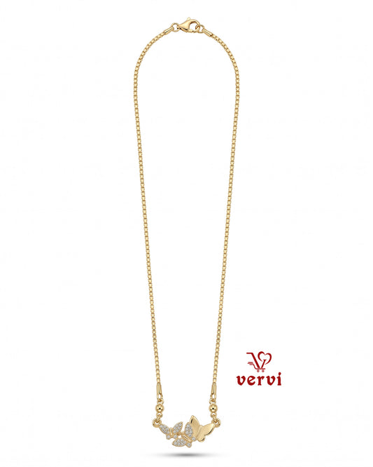 Butterfly Sparkle Pendant Chain