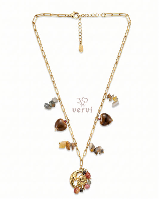 Premium Earth & Moon Necklace