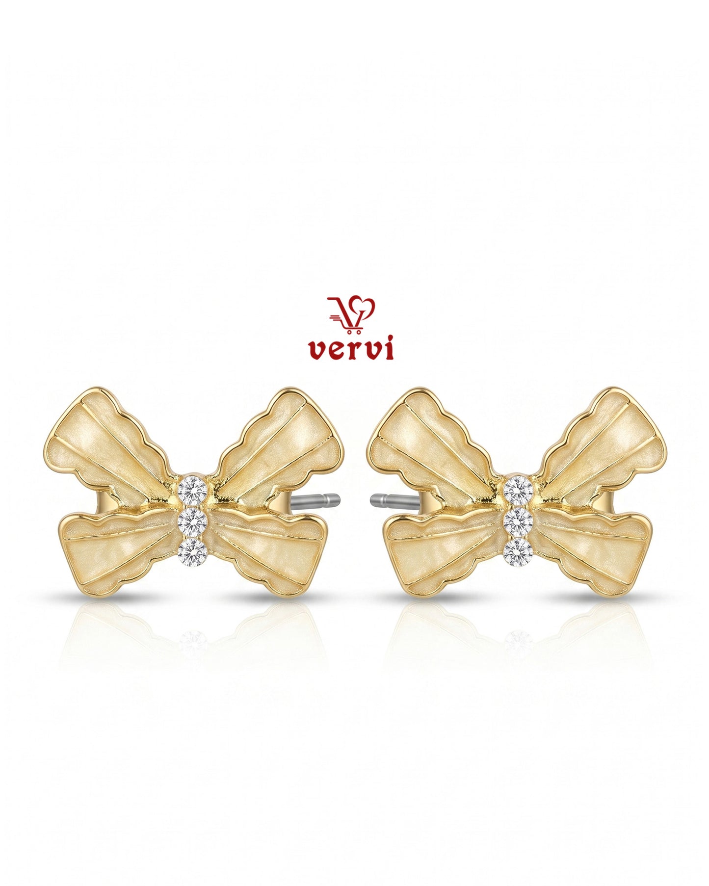Ribbon Bow Stud
