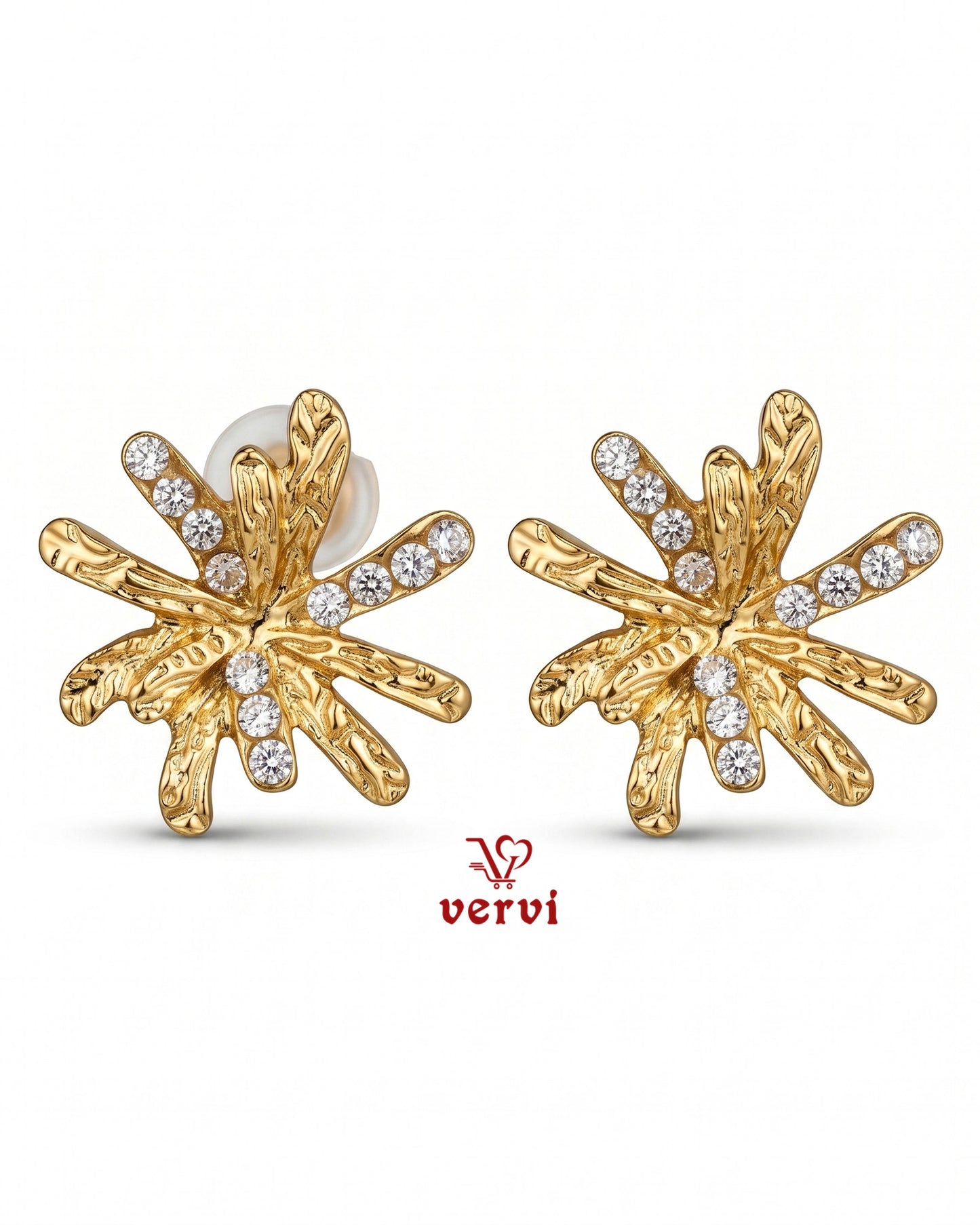 Starburst Coral Earrings