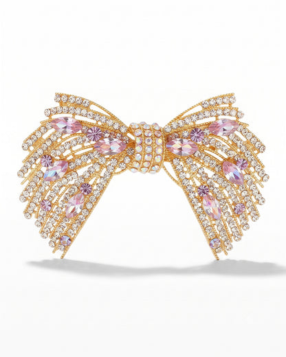 Luxury Crystal Bow Hair Clip