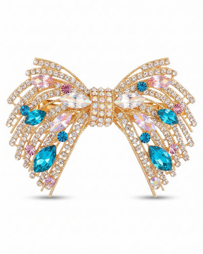 Luxury Crystal Bow Hair Clip