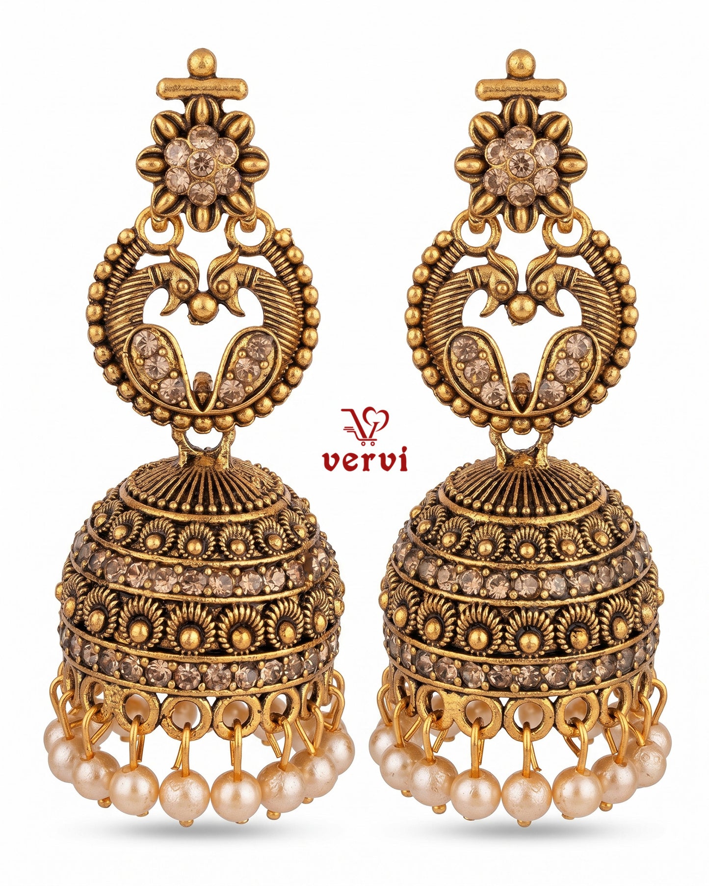 Antique Peacock Earrings