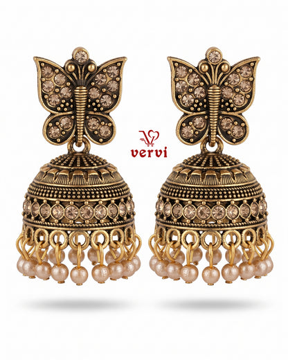 Elegant Butterfly Drop Jhumka