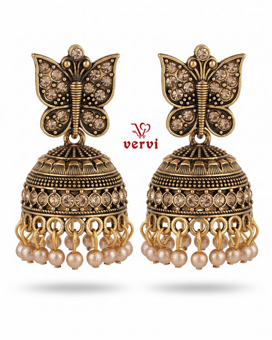 Elegant Butterfly Drop Jhumka