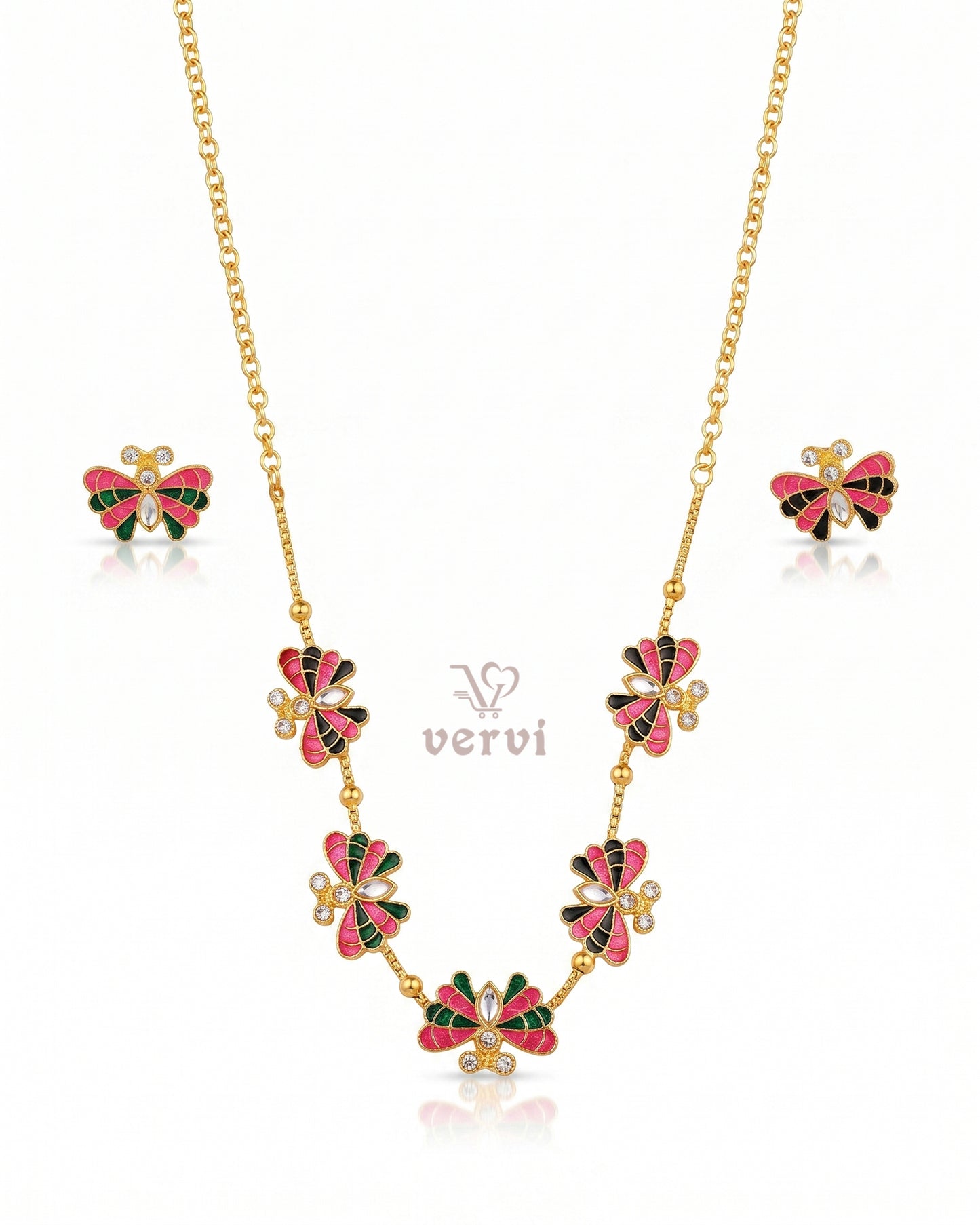 Enchanted Butterfly Necklace Set