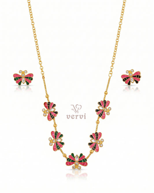 Enchanted Butterfly Necklace Set