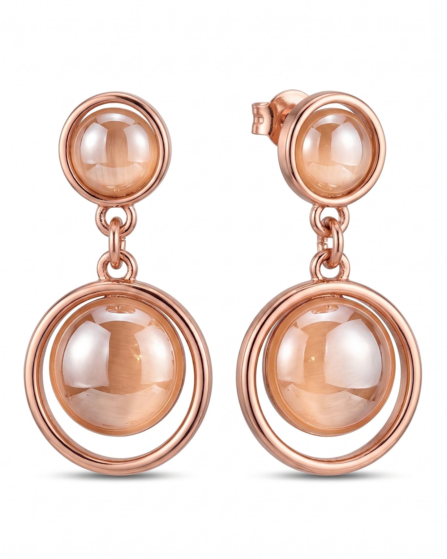 Elegant Moonstone Drop Earrings