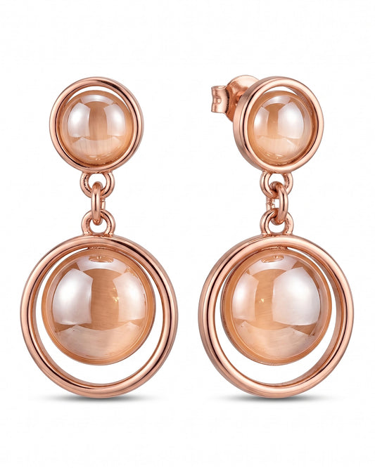 Elegant Moonstone Drop Earrings