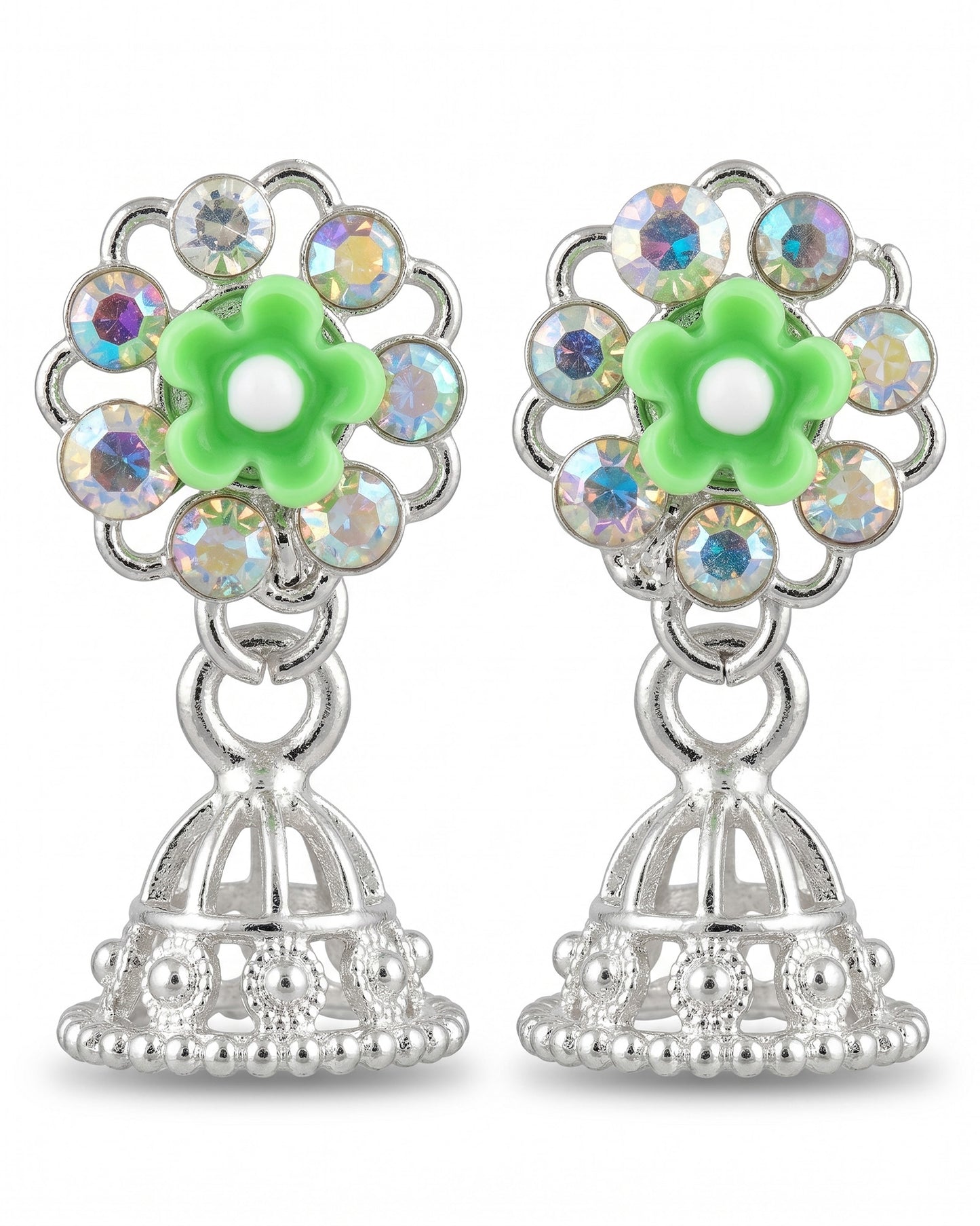 Tiny Silver Jhumka