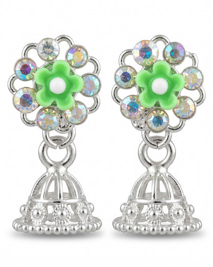 Tiny Silver Jhumka