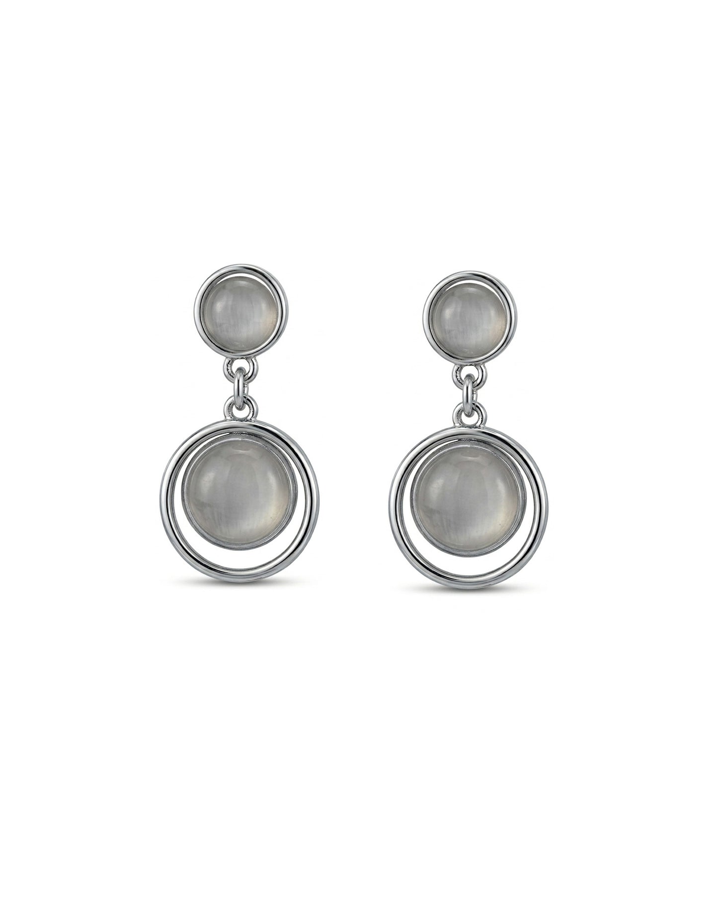 Elegant Moonstone Drop Earrings