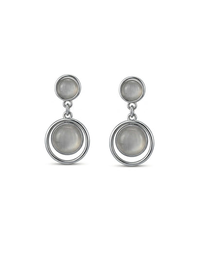 Elegant Moonstone Drop Earrings