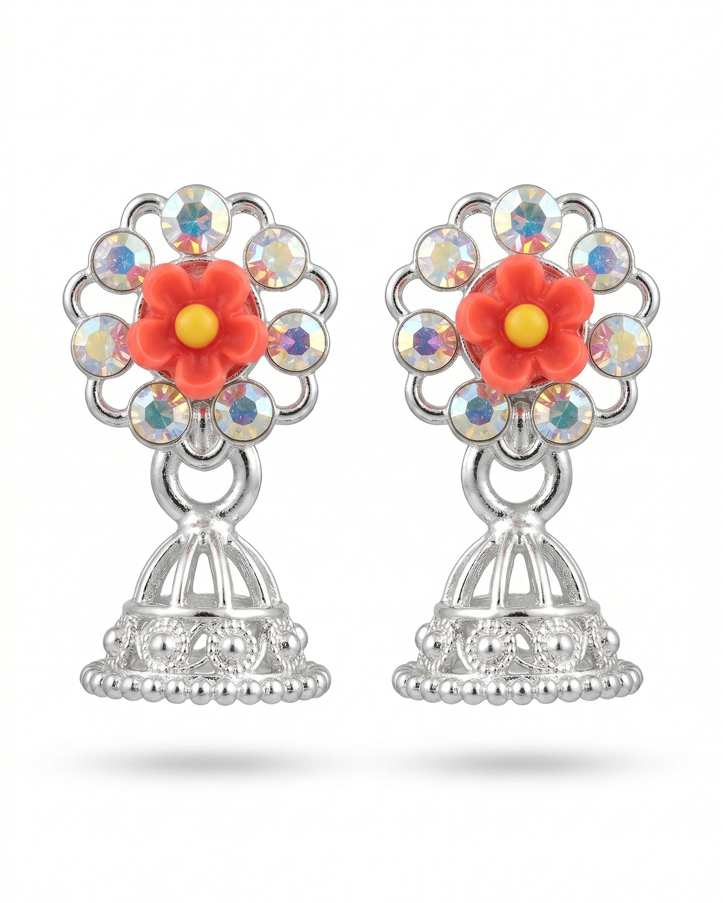 Tiny Silver Jhumka