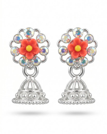 Tiny Silver Jhumka