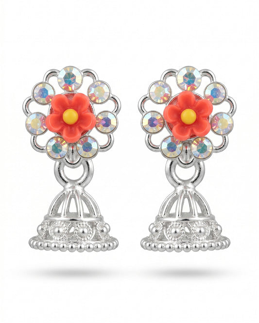 Tiny Silver Jhumka