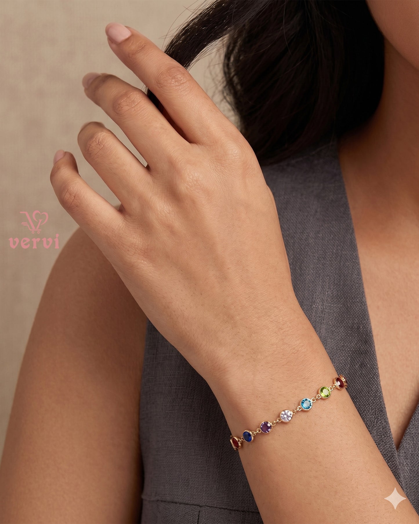 Multi color stone Bracelet