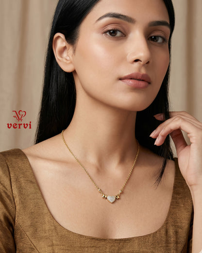 Golden Love Pendant Chain