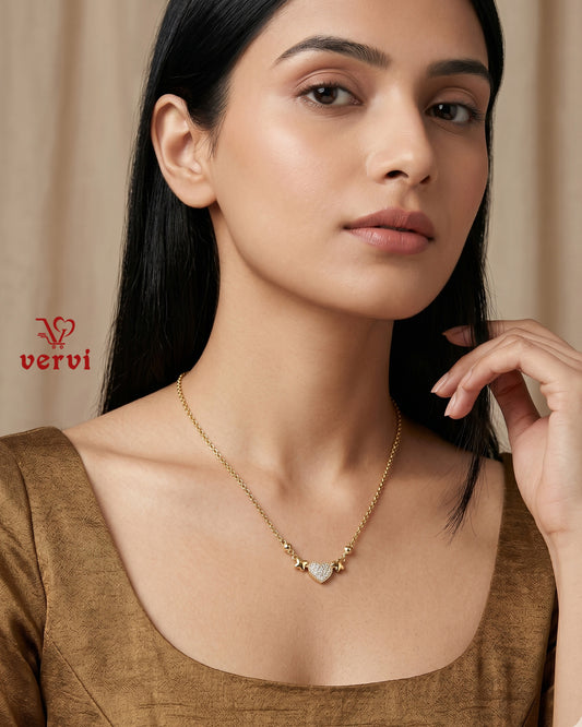 Golden Love Pendant Chain