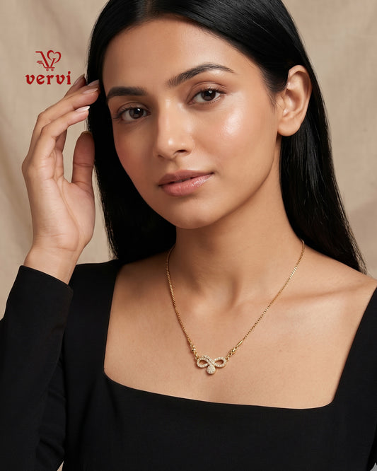 Infinity Sparkle Pendant Chain