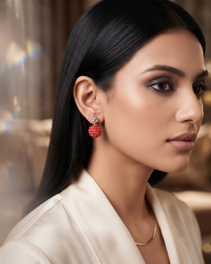 Color Balls stud earrings Combo Pack