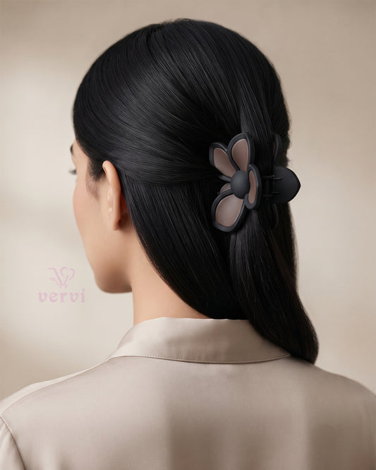 Korean Flower Hair Claw Clip Set 1 (Pack of 4)
