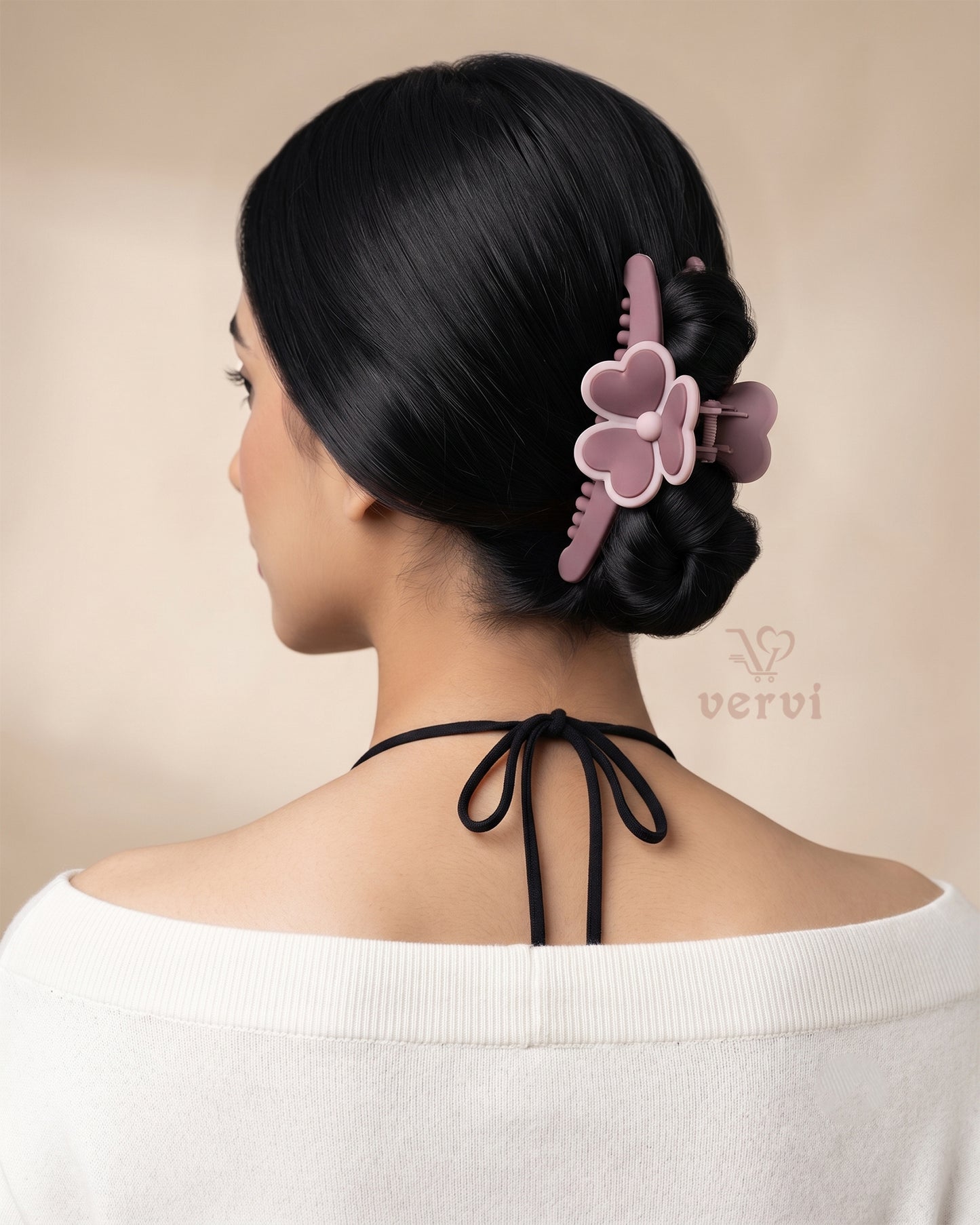 Butterfly Petal Hair Claw Clip Set 3 (Pack of 4)